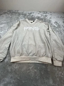 Vintage PING Sweatshirt Adult Medium Pullover Golf Spell Out Mens 90s - Picture 1 of 3