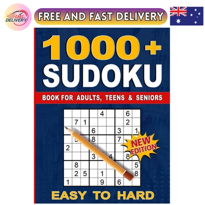 1000+ Sudoku Puzzles for Adults: a Book with More than 1000 Sudoku Puzzles from  - image 1 of 2