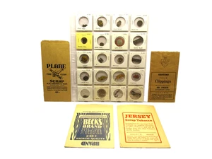 24-Tabacco Etichette Pipa Fumo Masticazione Tasca Latta USA Sigaro Pipa Snuff Insegna Metallo - Foto 1 di 15