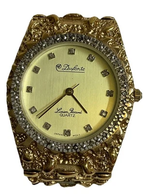 Lucien Piccard Dufonte Quartz Nugget Watch Working Hong Kong LA305 - Image 1 of 4