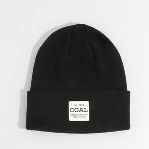 Coal The Uniform Mid Recycled Knit Cuff Beanie Unisex OSFM Black New - Picture 1 of 1