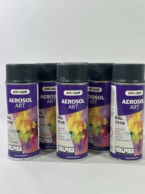 6x DUPLI COLOR Buntlackspray Aerosol Art RAL 7016 anthrazitgrau sdm. 126192 - Bild 1 von 4