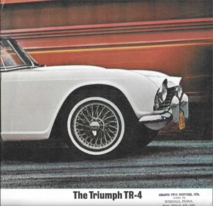 Vintage 1961 Triumph TR-4 folleto de ventas ORIGINAL - Imagen 1 de 4