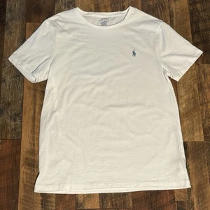 Polo by Ralph Lauren T-shirt blanc à poche simple point homme grande coupe slim coton - Photo 1/8