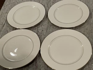 Lenox Hayworth ELFENBEIN GOLDRAND 10 3/4" SPEISETELLER 4er Set - Bild 1 von 4