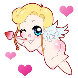 TRANSFER STAMPA MAGLIETTA T-SHIRT CUPIDO EROS AMORE - Picture 1 of 1