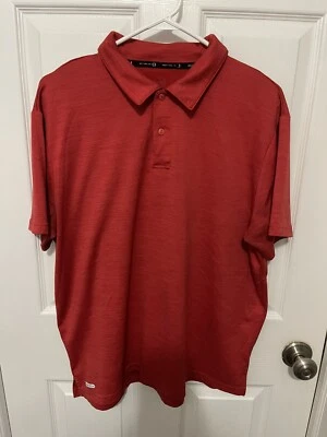 Free Country Polo Shirt Golf Men's Red Short Sleeve Collared L Preppy Casual - Image 1 of 4