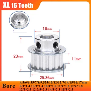 XL 16 dientes correa de distribución polea diámetro de rueda síncrono 4-17 mm para correa de 10 mm de ancho - Imagen 1 de 36