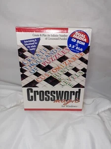 Crossword magic For Windows Platinum Cosmi Jewel PC CD Rom 3.5" Disk SEALED RARE - Picture 1 of 3