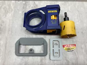 Irwin Door Lock Installation Jig - Double Sided - Adjustable Setback W/Holesaw - Picture 1 of 7