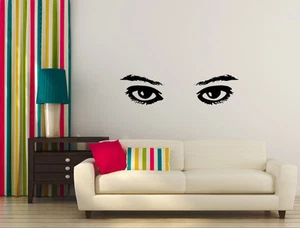 Augen Wandsticker | Schönheitssalon Wandsticker | Augen Wandbild | Augentattoo - Bild 1 von 6