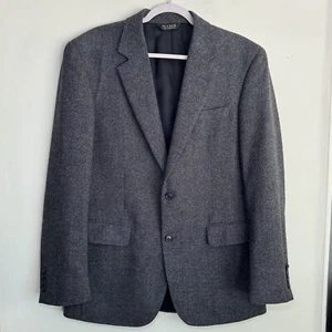 Jos A Bank Wool Cashmere Blue Gray Single Breasted Two Button Sport Coat 40R - Picture 1 of 12