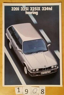 BMW 3 TOURING E30 320i 325i 325iX 324td Prospectus Allemand 34 pages 02/1988 Foto 1 de 4
