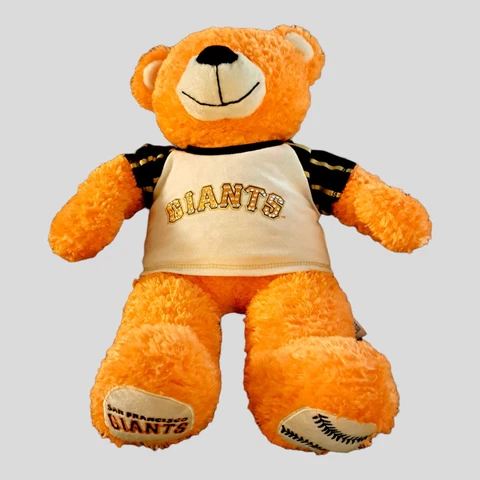 Rare San Francisco Giants Mlb Build a Bear Teddy Baseball Sf Stuffed Plush Cover