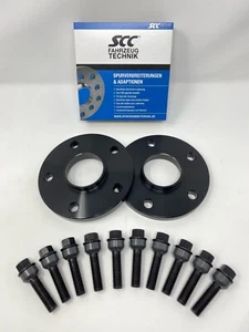 30mm 2x15mm poszerzenie toru SCC Porsche + śruby do kół czarne dystansowe - Zdjęcie 1 z 10