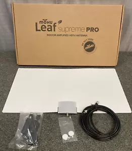 Mohu Leaf Supreme Pro Amplified Indoor HDTV Antenna AMPLIFIED 65 MILE RANGE - Picture 1 of 2
