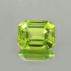 Natural Flawless Ceylon Peridot Green Sapphire Loose Radiant Cut Gemstone 4.90Ct
