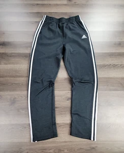Adidas Pants Youth XL (18-20) Black 3 Stripes Joggers Sweatpants Athletic Active - Picture 1 of 12