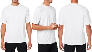 Mens Mesh Tee Dri Fit Moisture Wicking UV Sun Protect Performance T-Shirt XS-6XL - Picture 1 of 25
