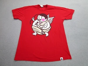 Johnny Cupcakes Shirt Mens Large Red Cupid Love Adult Valentines - Picture 1 of 12