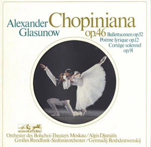 2LP Box GLAZUNOV Chopiniana Ballet Suite Poeme Lyrique ZHURAITIS ROZHDESTVENSKY - Picture 1 of 3