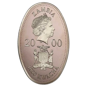 Zambie 1000 Kwacha 2000 Roald Amundsen Série 1000 ans d'exploration cupronickel - Imagen 1 de 3