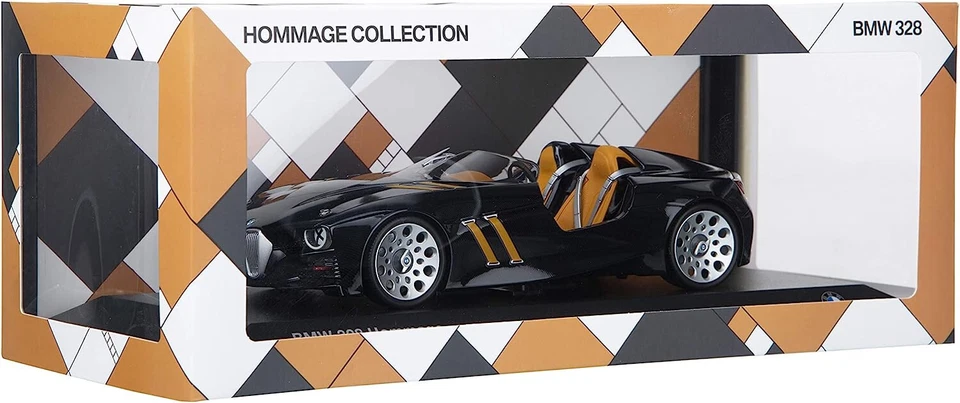 BMW 328 HOMMAGE CONCEPT ROADSTER BLACK ORANGE NOREV 80432413751 1 18