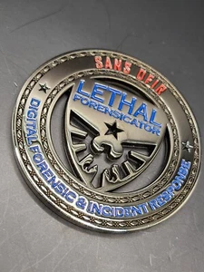 SANS DFIR Lethal Forensicator NetWars Challenge Coin 2" - Picture 1 of 5