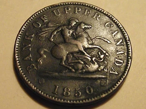 #2757 Canada; 1/2 Penny Token 1850 - Picture 1 of 2
