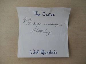 Nota estacionaria autografiada de 5"" X 5"" Bill Curry - Imagen 1 de 1