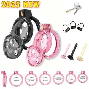 2025 New Silicone Cobra Male Soft Chastity Cage Device Mamba Ring Lock Belt Set - Picture 1 of 28