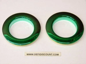 Déco batterie bass Drum O's 2" x2 pièces vert à clipser - Imagen 1 de 1