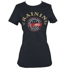 New Functional Forty Five Women's Training Brand Gold Navy Medium Cotton T-Shirt