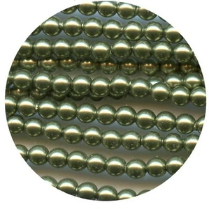 5810 9 LGR *** 12 perles cristal nacré Swarovski réf. 5810 9mm LIGHT GREEN - Picture 1 of 3