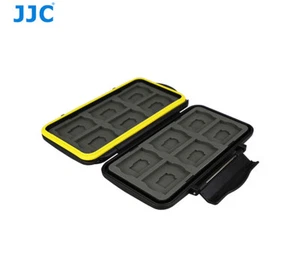 JJC Anti-Shock Water-Resistant Memory Card Case for 12 x SD 12 x Micro SD Cards - Picture 1 of 6