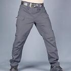 Mens Streetwear Casual Cargo Work Pants Tactical Amy Trousers Multi Pockets