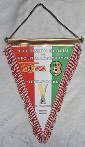 *RAR* Wimpel 1.FC Union Berlin FC Litex Lovech Uefa Cup 2001/02 FCU Fußball - Bild 1 von 2