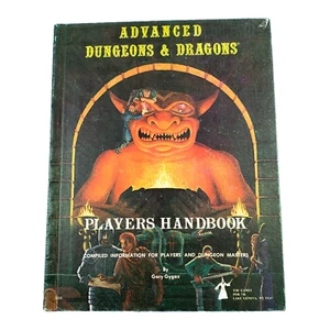 Advanced Dungeons & Dragons D&D Players Handbook Gygax RPG 2nd Print 1978 Book - Foto 1 di 7