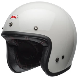 Cascos de moto Bell Custom 500 2024 vintage blancos - Imagen 1 de 12