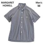 Margaret Howell Gingham Check Short Sleeve Shirt Cotton M Shell Button