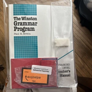 Winston Grammar's Program Advanced Level Teacher's Manual Paul R. Erwin - Picture 1 of 2