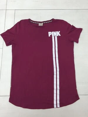 Camiseta Mujer Victorias Secret Rosa Manga Corta Borgoña - Talla Pequeña  Foto 1 de 4