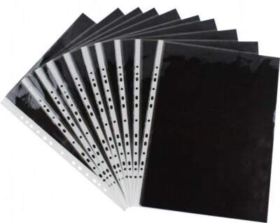 EXXO BY HFP 10x Ersatzhüllen Prospekthüllen A3 Hüllen für nachfüllbares Sichtbuch A3 farblos