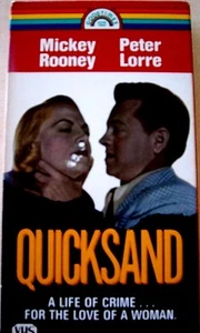Quicksand (VHS) Irving Pichel Film, Mickey Rooney, Jeanne Cagney, Peter Lorre - Picture 1 of 2