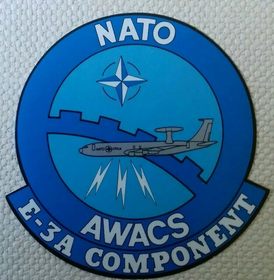 !!Selten!! Großer NATO Aufkleber AWACS E-3A Component Sticker  - Bild 1 von 1