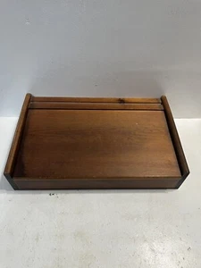 - Portable Wood Slope Box Work Station Opens For Storage Vintage Furniture  - Picture 1 of 10
