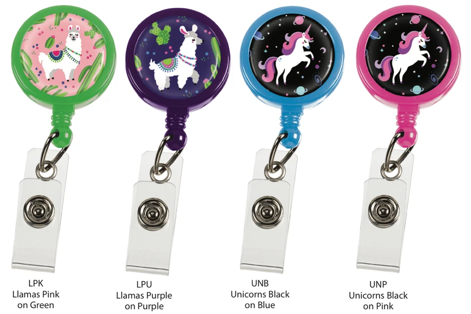 Prestige Medical Retractable Badge Holder  * 14 Different Styles * ID Retracteze Foto 1 de 1