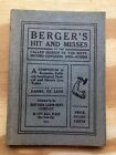 BERGER'S HITS AND MISSES Daniel De Leon 1911 1. New York Labor News 104p