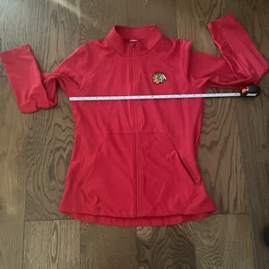Chicago Blackhawks Damen Hockey NHL Langarmjacke Reißverschluss Größe XL rot - Bild 1 von 12