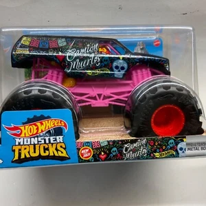 Hot Wheels Monster Trucks Camión de los Muertos Escala Muerta Día de los Muertos Nuevo - Imagen 1 de 8